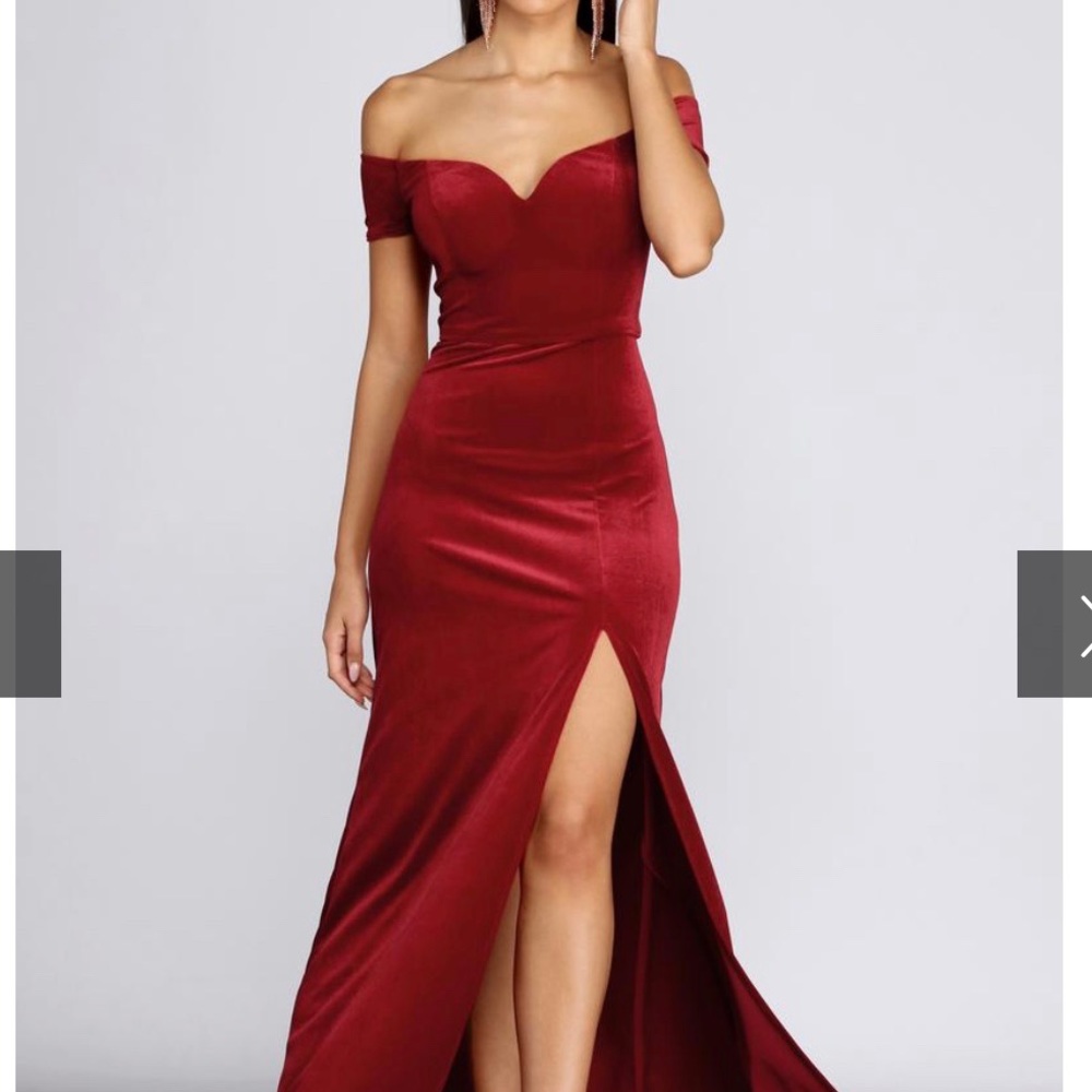 Velvet Holiday long dress